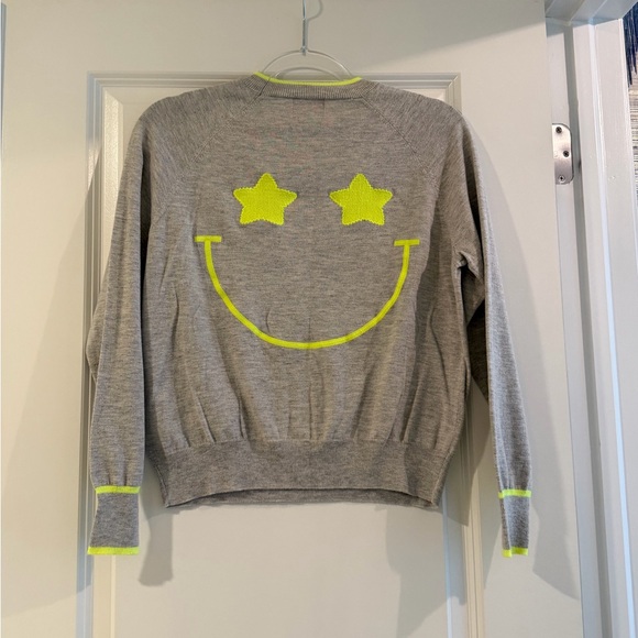 WISPR Gray Sweater with Neon Accents - Picture 3 of 3